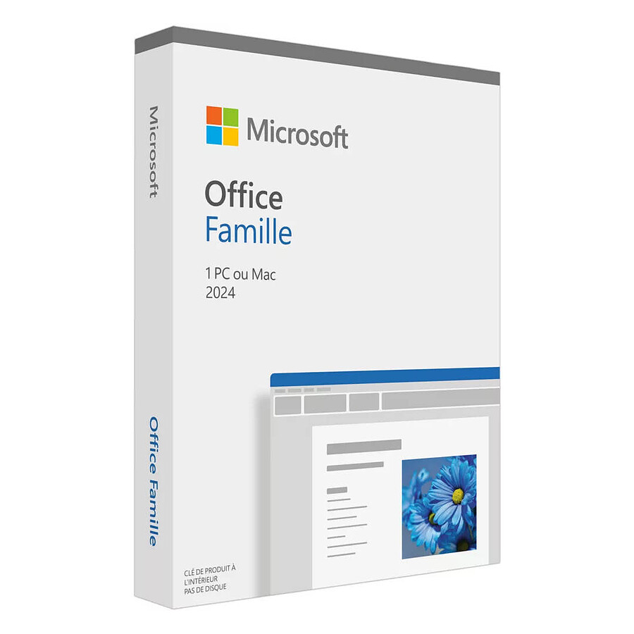 Logiciel bureautique Microsoft Office Famille et Etudiant 2024 (Europe)