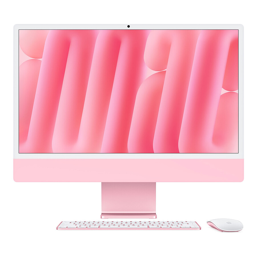 Mac et iMac Apple iMac (2024) 24" 16 Go / 256 Go Rose (MWUG3FN/A)