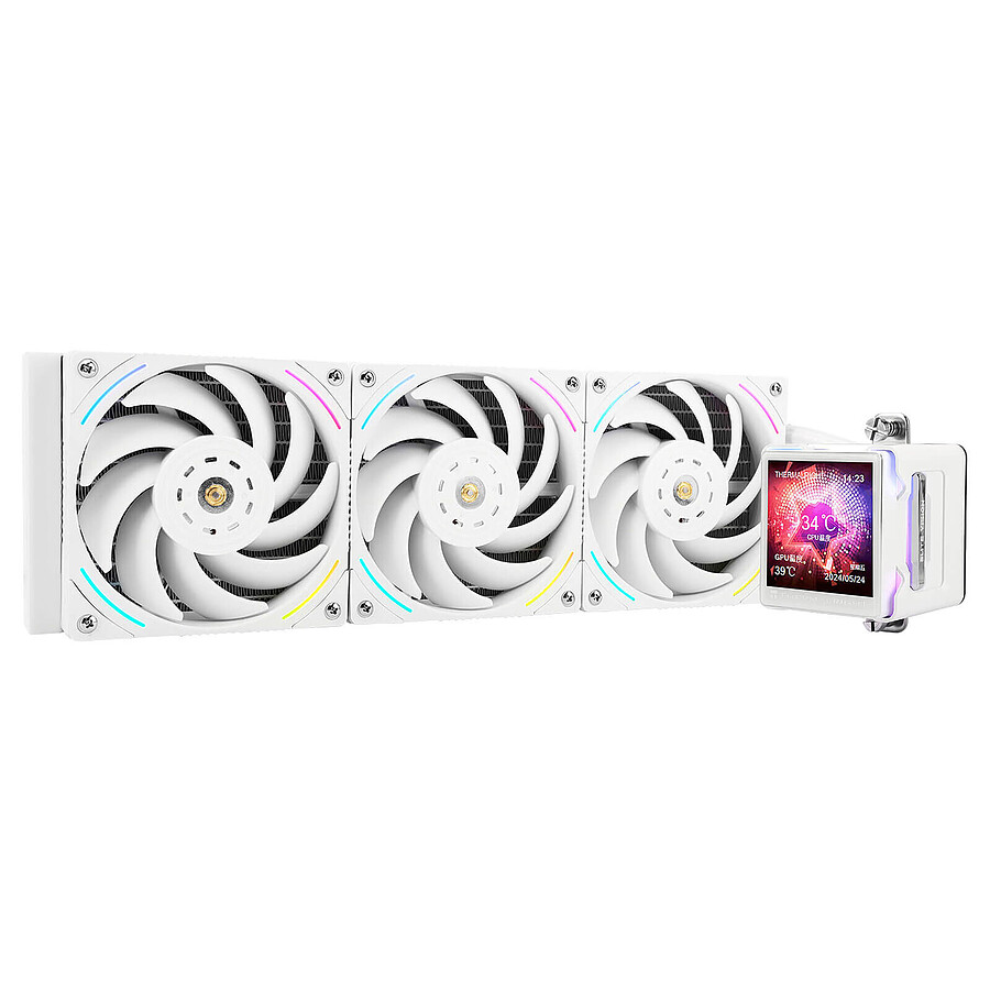 Refroidissement processeur Thermalright Elite Vision 360 ARGB - Blanc