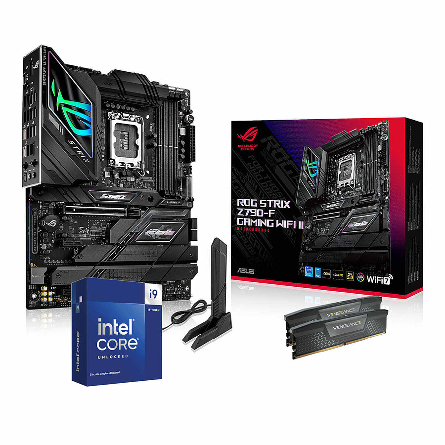 Kit upgrade PC Intel Core i9-14900KF - Asus Z790 - RAM 64 Go DDR5