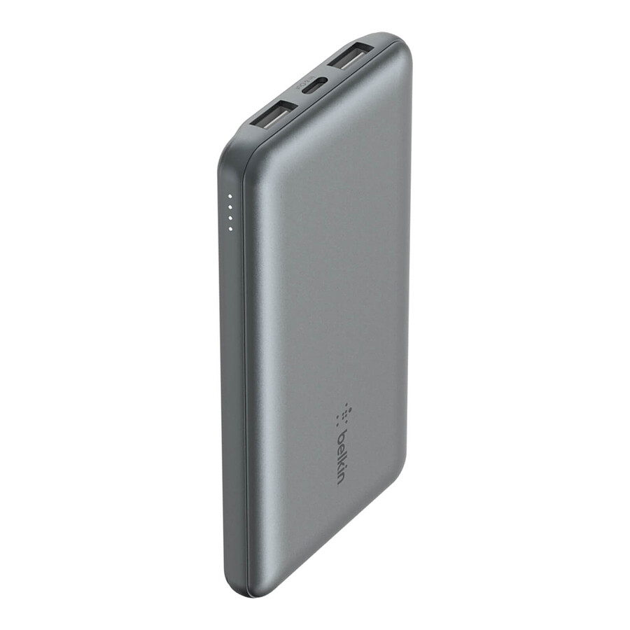 Batterie et powerbank Belkin Batterie externe 10K Boost Charge avec câble USB-A vers USB-C Gris