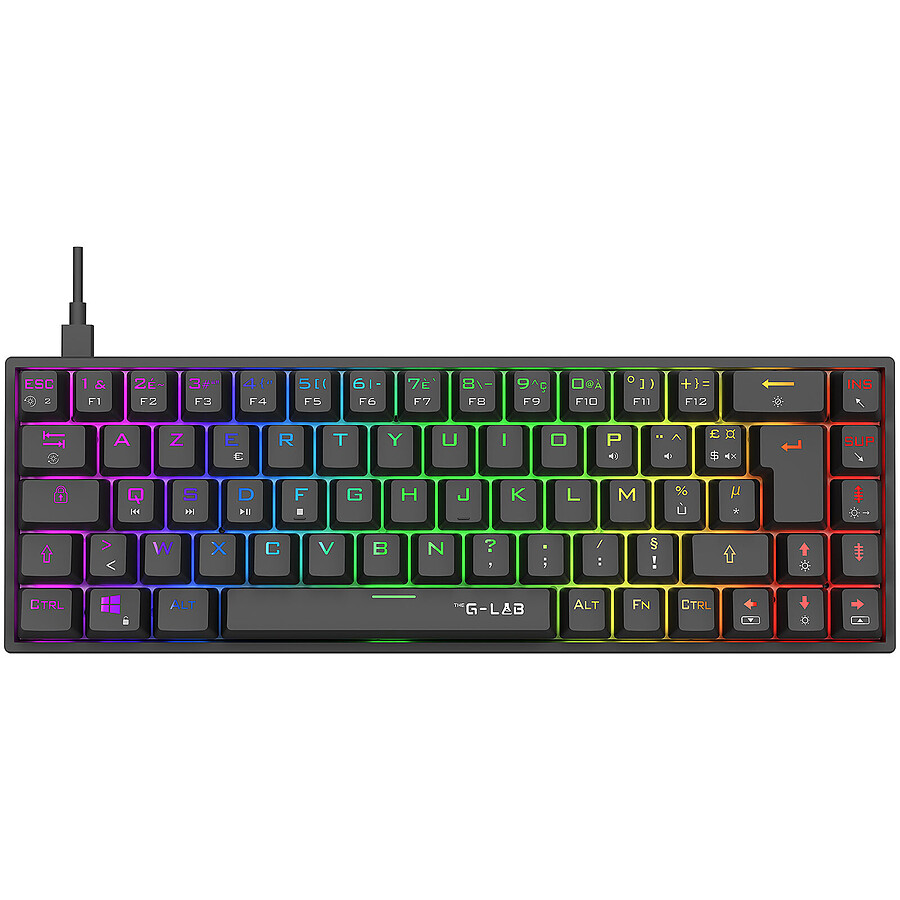 Clavier PC The G-Lab Keyz Titanium - Noir