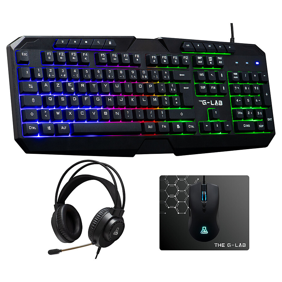Clavier souris gamer The G-Lab Combo Natrium