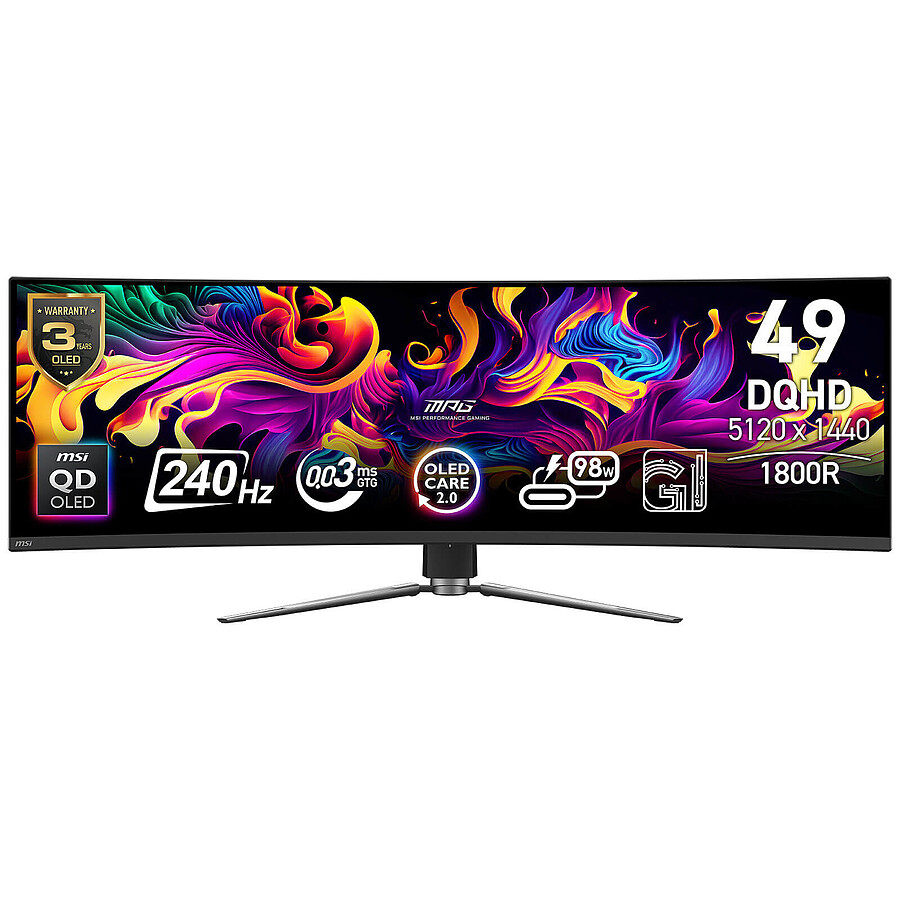 Écran PC MSI MPG 491CQPX QD-OLED