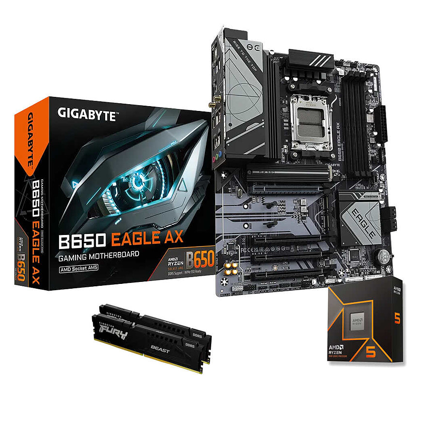 Kit upgrade PC AMD Ryzen 5 9600X - Gigabyte B650 - 32 Go RAM DDR5