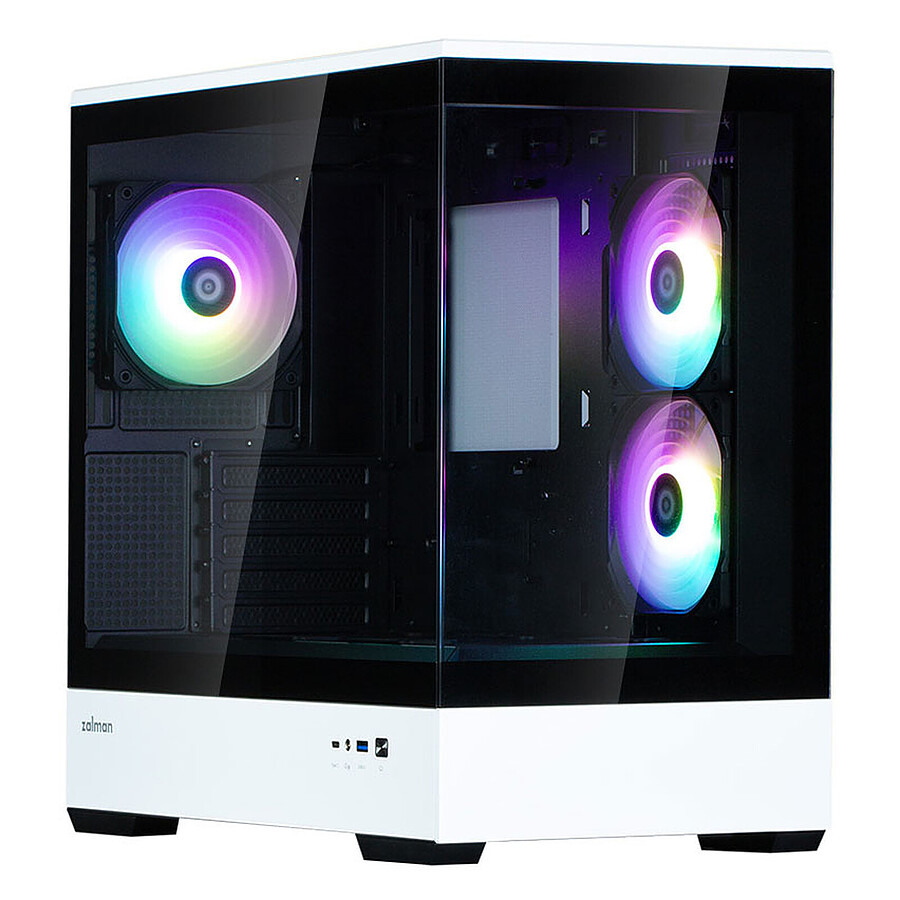 Boîtier PC Zalman P30 V2 - Blanc et Noir