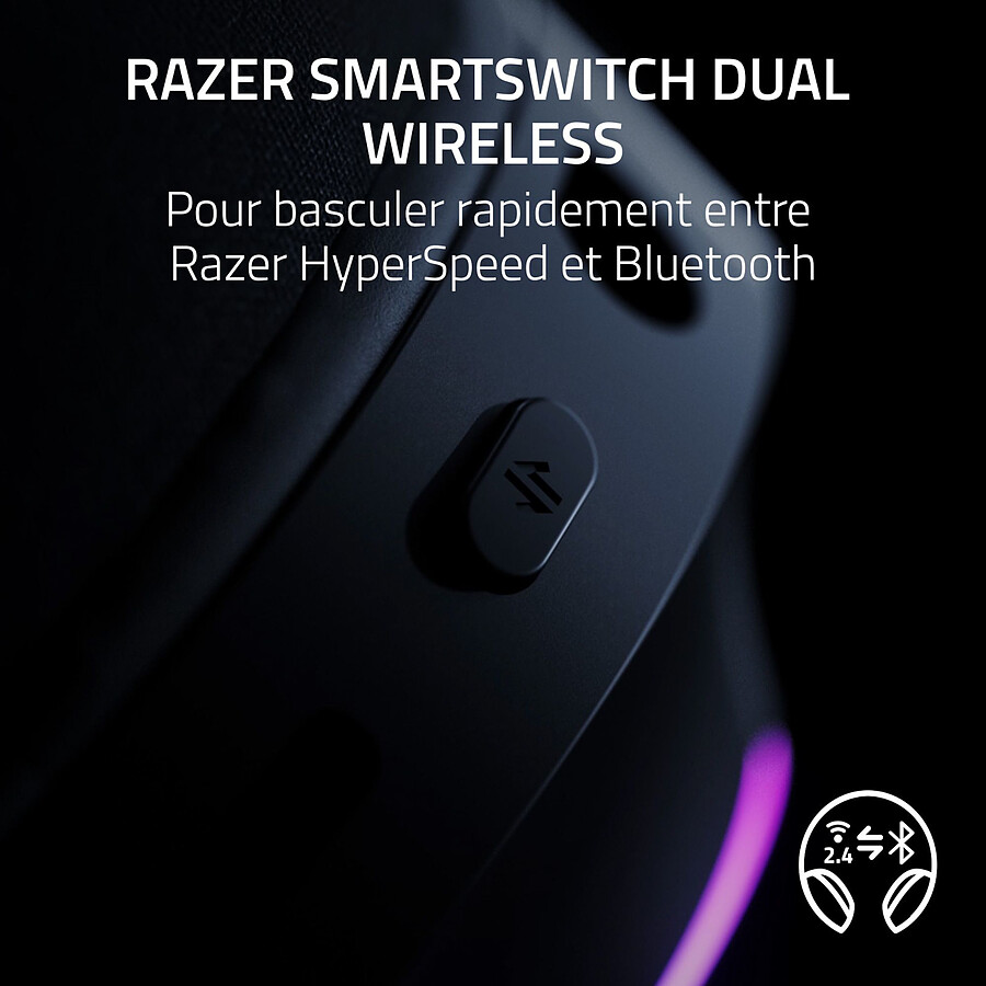 Casque Gaming Razer Barracuda X Chroma - Sans Fil Multiplateforme - RGB Chroma - Micro Détachable