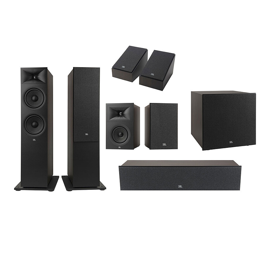 Enceintes HiFi / Home-Cinéma JBL Pack Stage V2 280F Espresso 5.1.2 Atmos