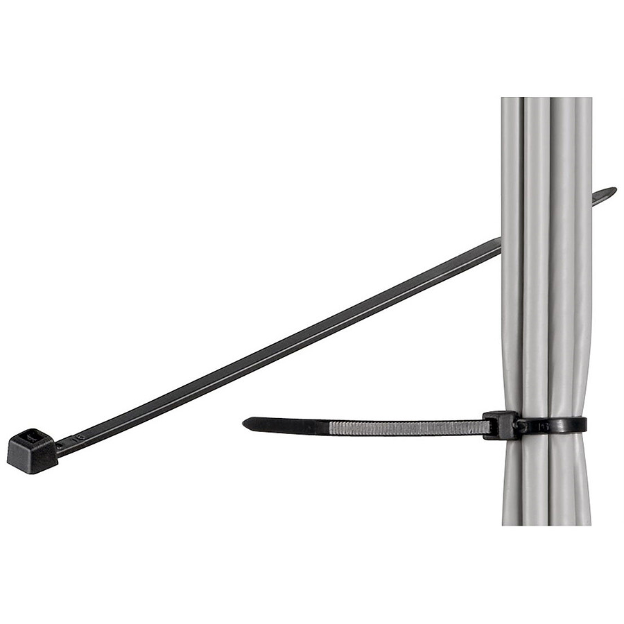 Passe câble et serre câble Goobay Serre-câbles 300 x 3.5 mm (par 100) - Noir