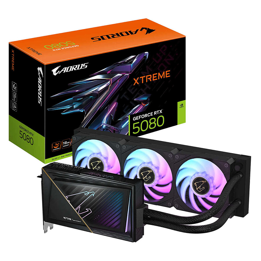 Carte graphique Gigabyte AORUS GeForce RTX 5080 XTREME WATERFORCE 16G