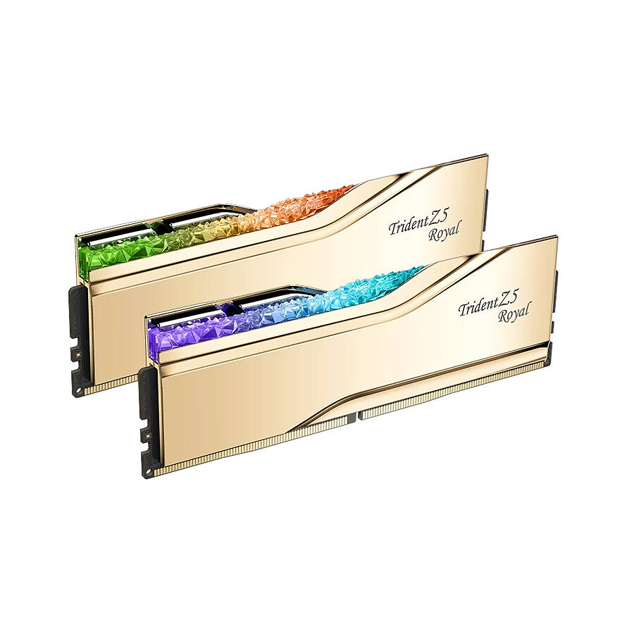 Mémoire G.Skill Trident Z5 Royal Or - 2 x 32 Go (64 Go) - DDR5 6000 MHz - CL28