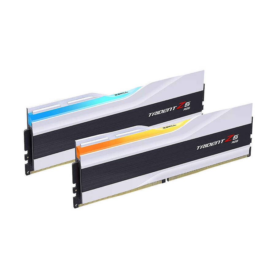 Mémoire G.Skill Trident Z5 RGB Silver - 2 x 32 Go (64 Go) - DDR5 6000 MHz - CL28