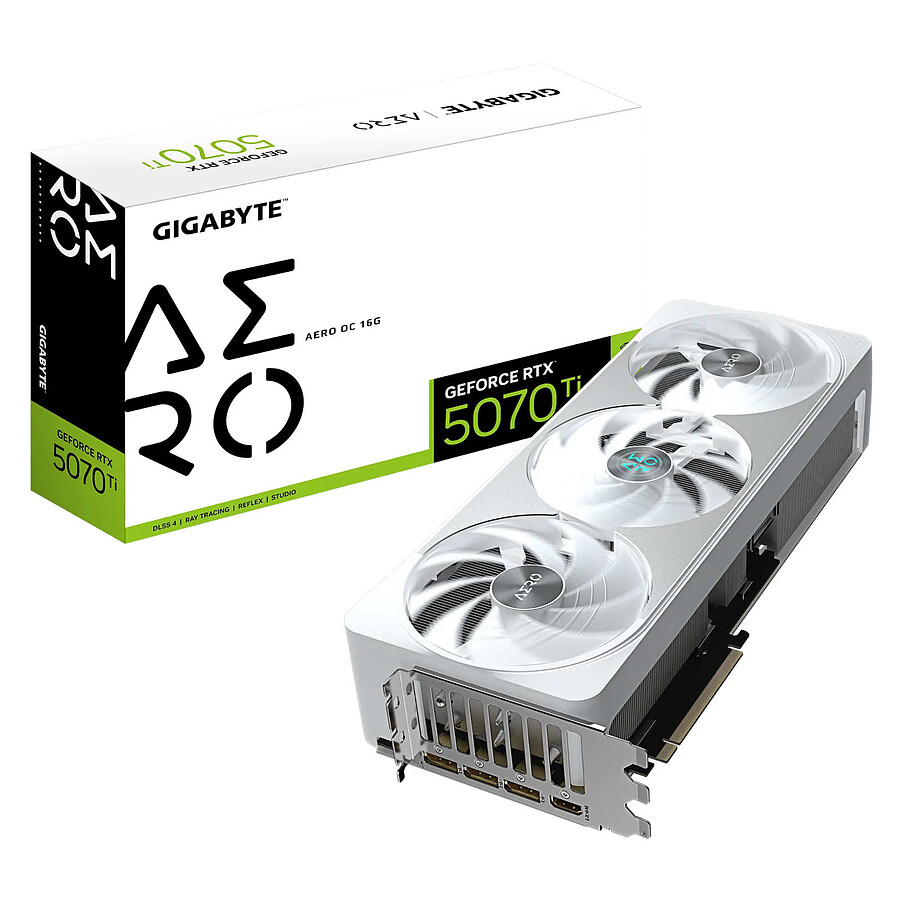 Carte graphique Gigabyte GeForce RTX 5070 Ti AERO OC 16G
