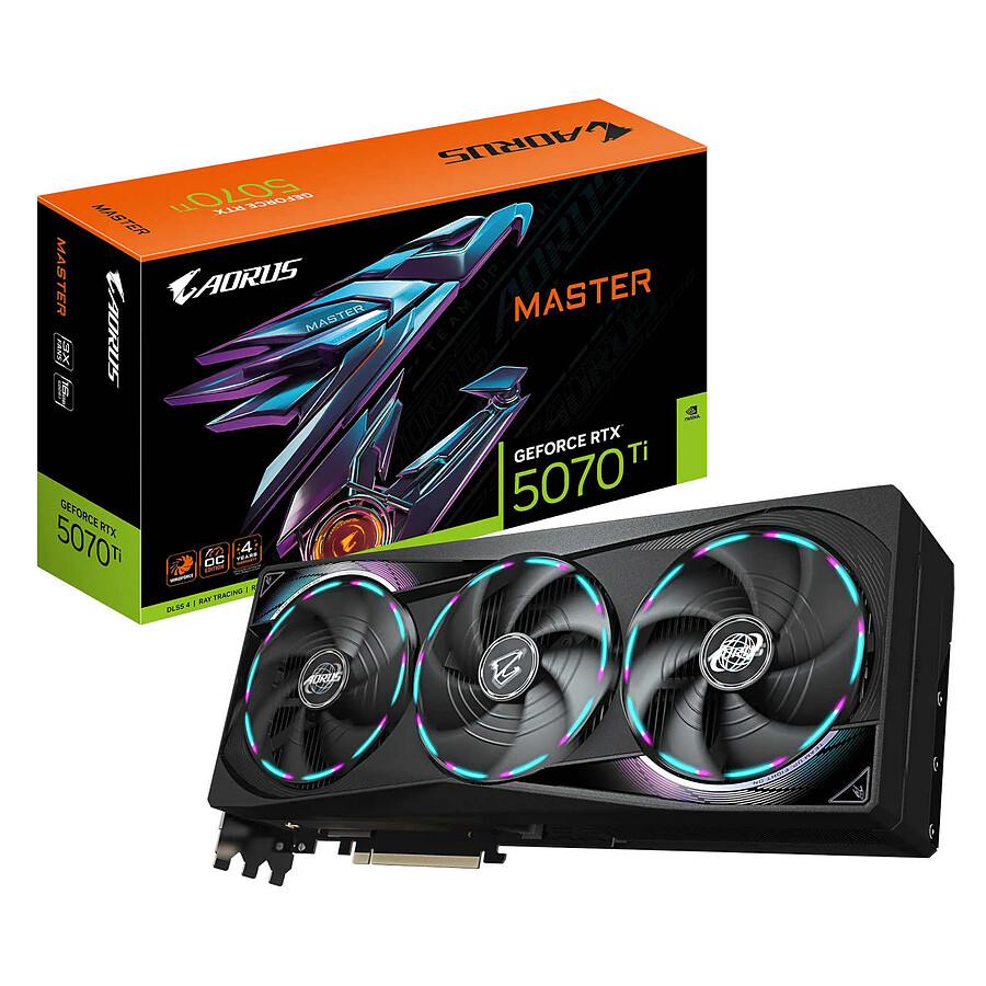 Carte graphique Gigabyte AORUS GeForce RTX 5070 Ti MASTER 16G