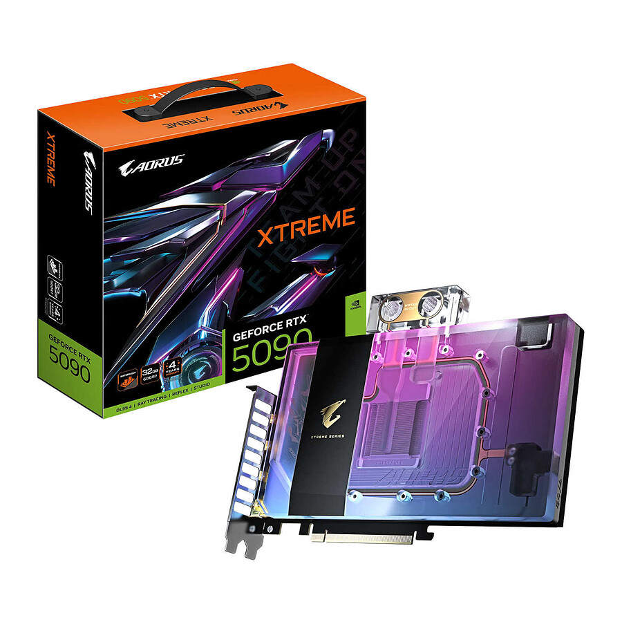 Carte graphique Gigabyte AORUS GeForce RTX 5090 XTREME WATERFORCE WB 32G