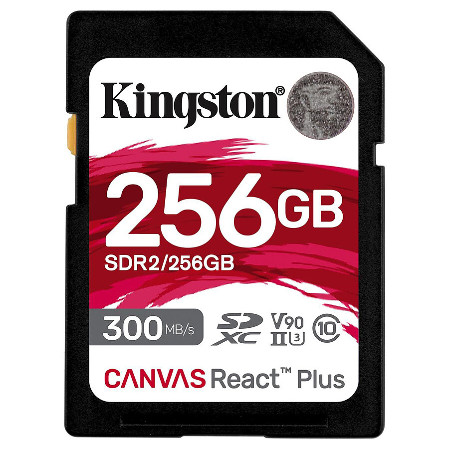 Carte SD Kingston SD Canvas React Plus SDR2 - 256GB