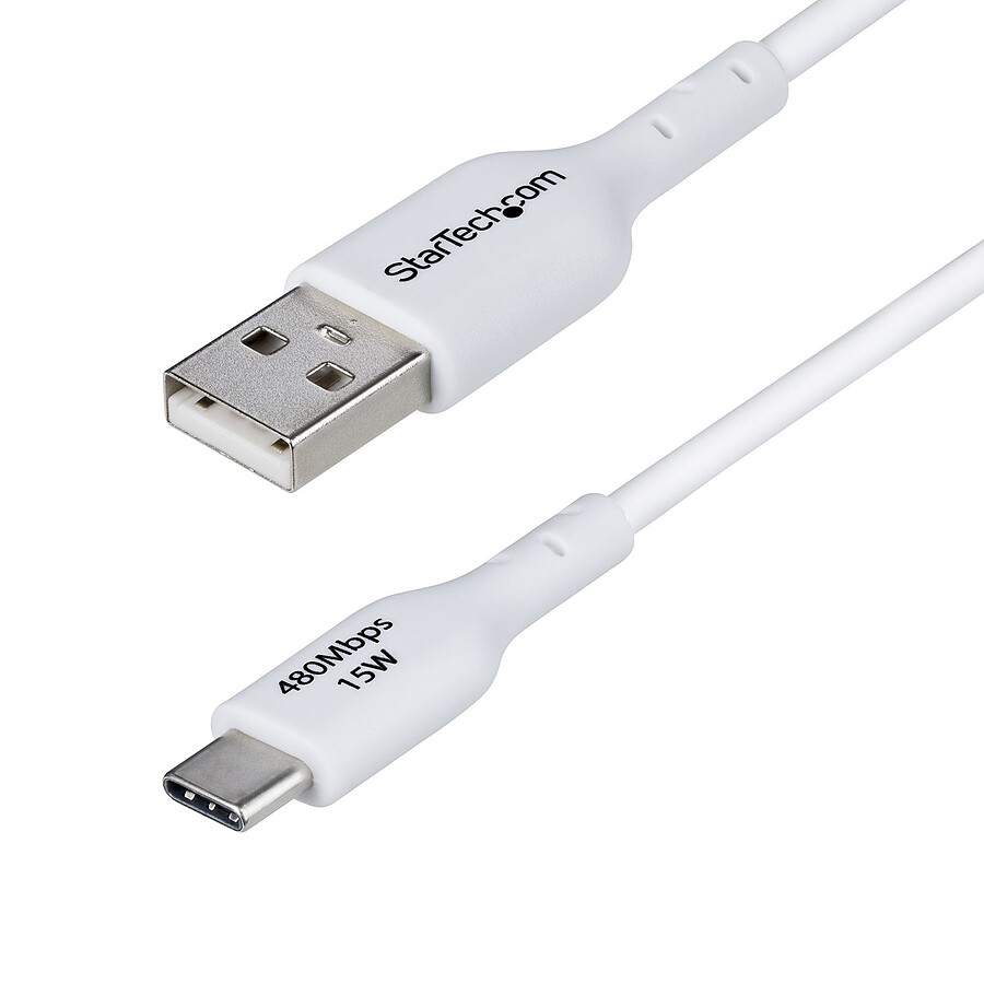 Câble USB StarTech.com Câble USB-A vers USB-C 2.0 - 2 m - Blanc