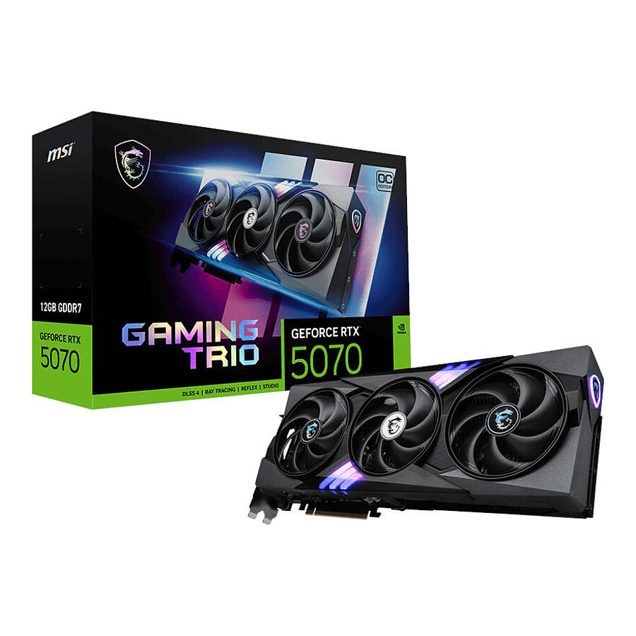 Carte graphique MSI GeForce RTX 5070 12G GAMING TRIO OC