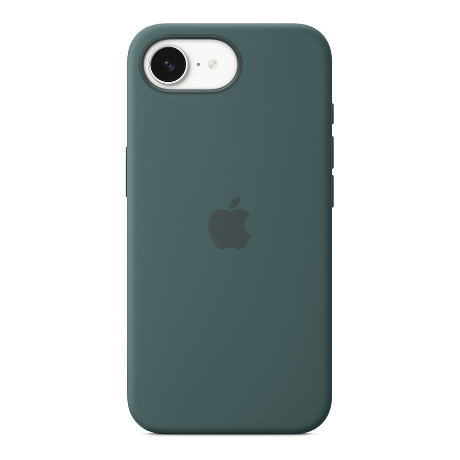 Coque et housse Apple Coque en silicone Vert lacustre - iPhone 16e