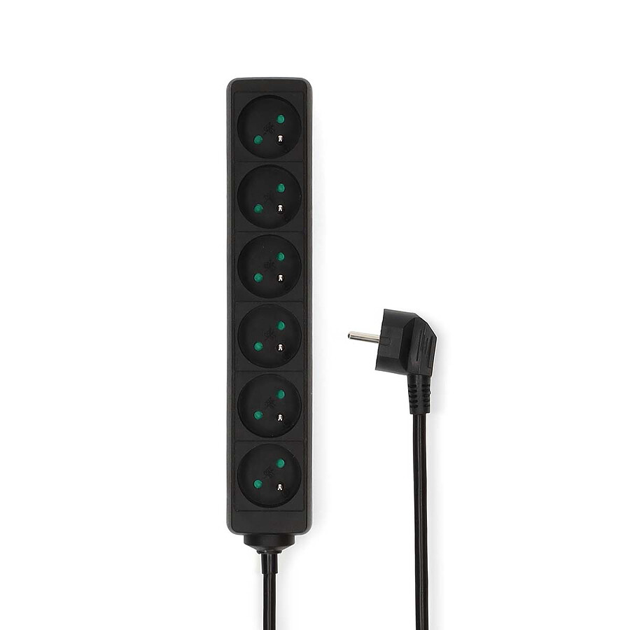 Multiprise Nedis Multiprise 6 prises - Noir