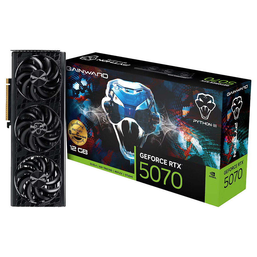 Carte graphique Gainward GeForce RTX 5070 Python III OC