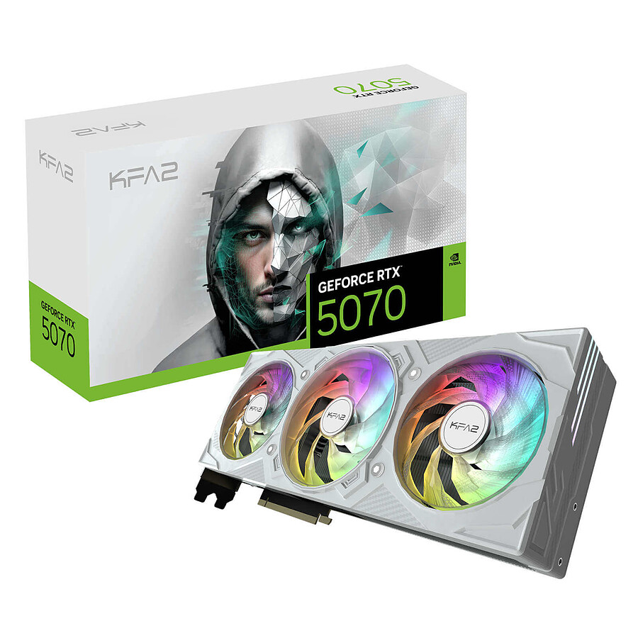 Carte graphique KFA2 GeForce RTX 5070 EX Gamer 1-Click OC WHITE