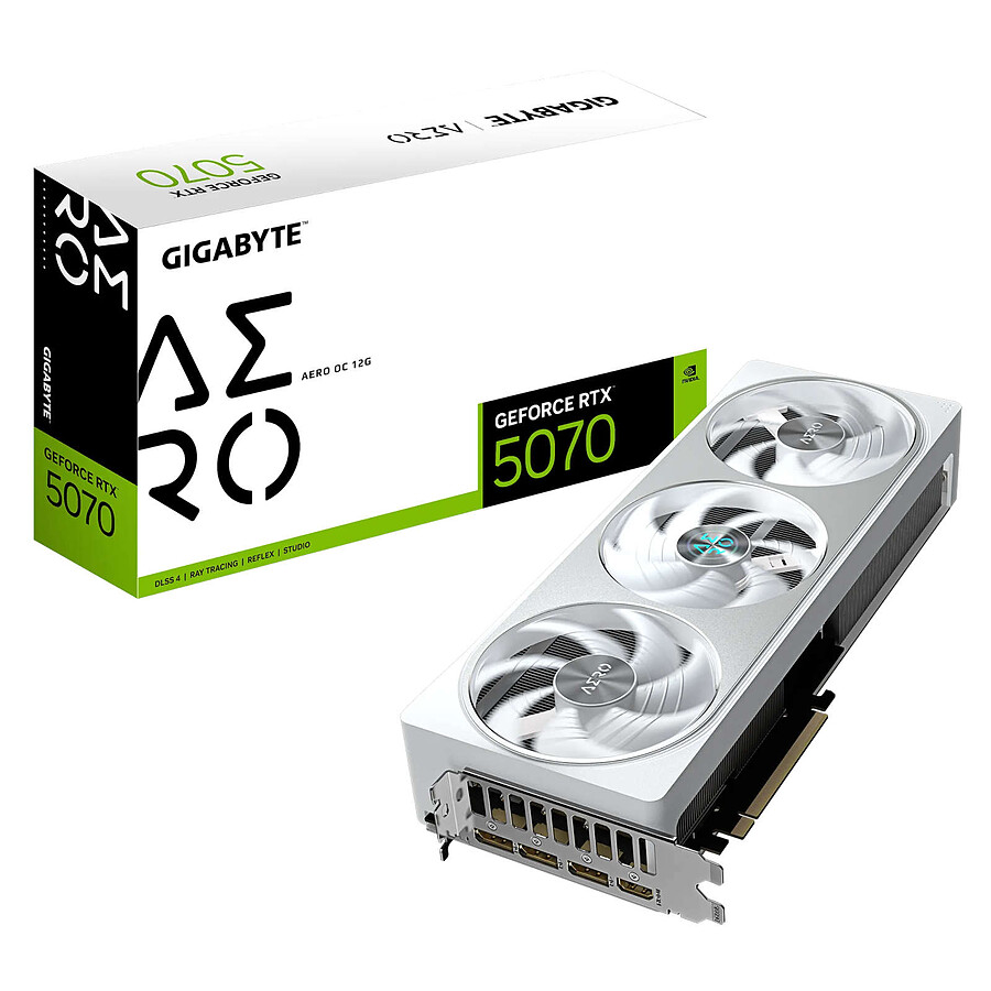Carte graphique Gigabyte GeForce RTX 5070 AERO OC 12G 