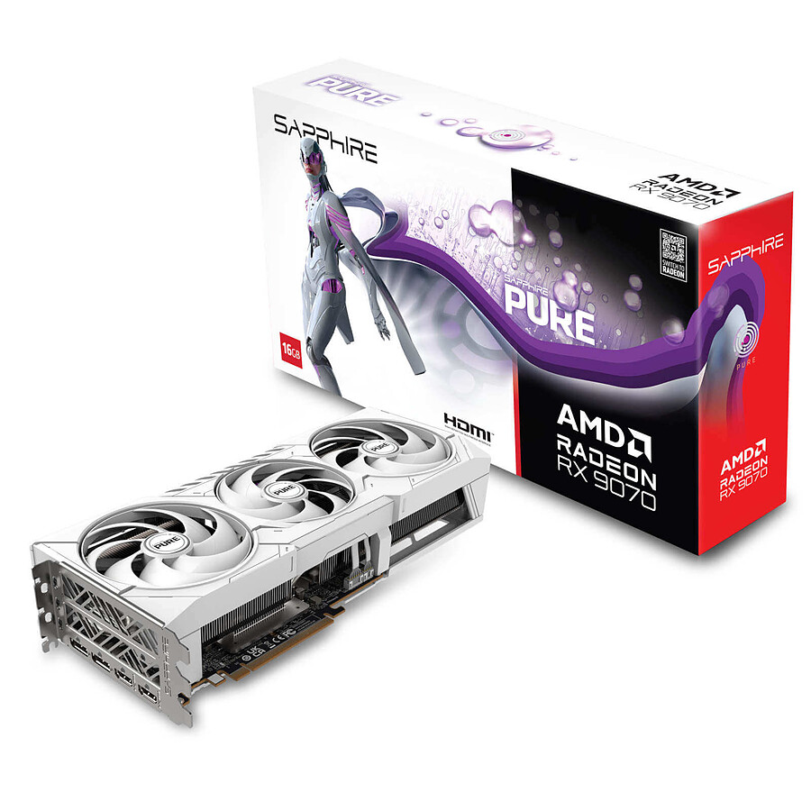 Carte graphique Sapphire PURE AMD Radeon RX 9070