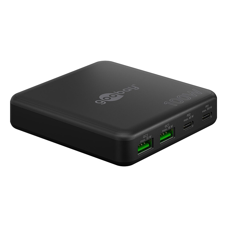 Chargeur USB Goobay Chargeur USB-C vers 2 USB-A + 2 USB-C PD 100W