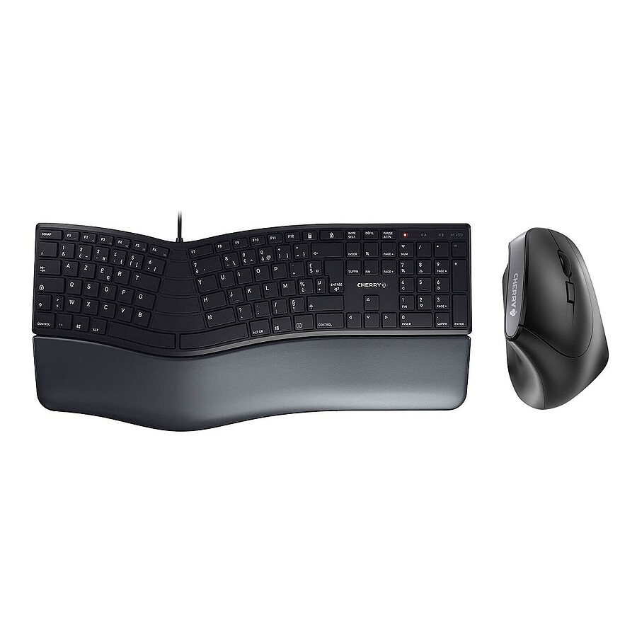 Clavier souris bureautique Cherry DC 9000 Ergo - Droitier