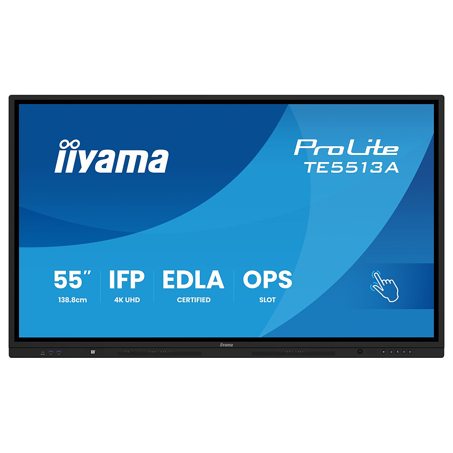 Écran dynamique iiyama 55" LED - ProLite TE5513A-B1AG - Ecran dynamique tactile 4K UHD 