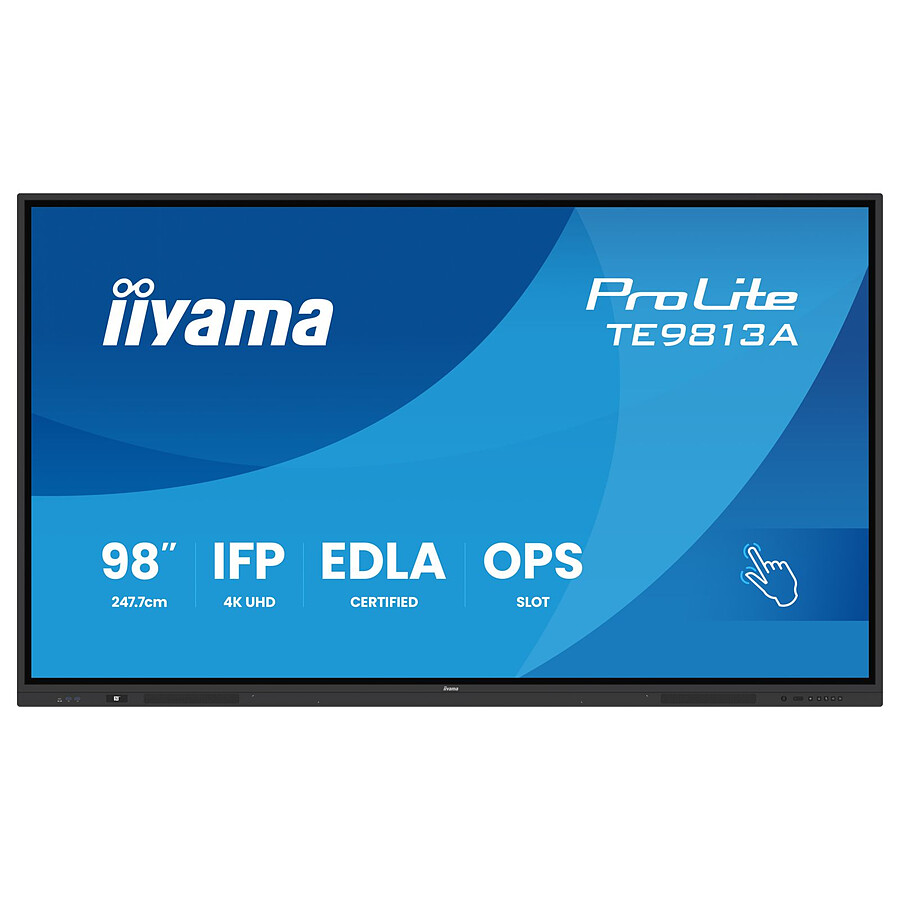 Écran dynamique iiyama 98" LED - ProLite TE9813A-B1AG - Ecran dynamique tactile 4K UHD