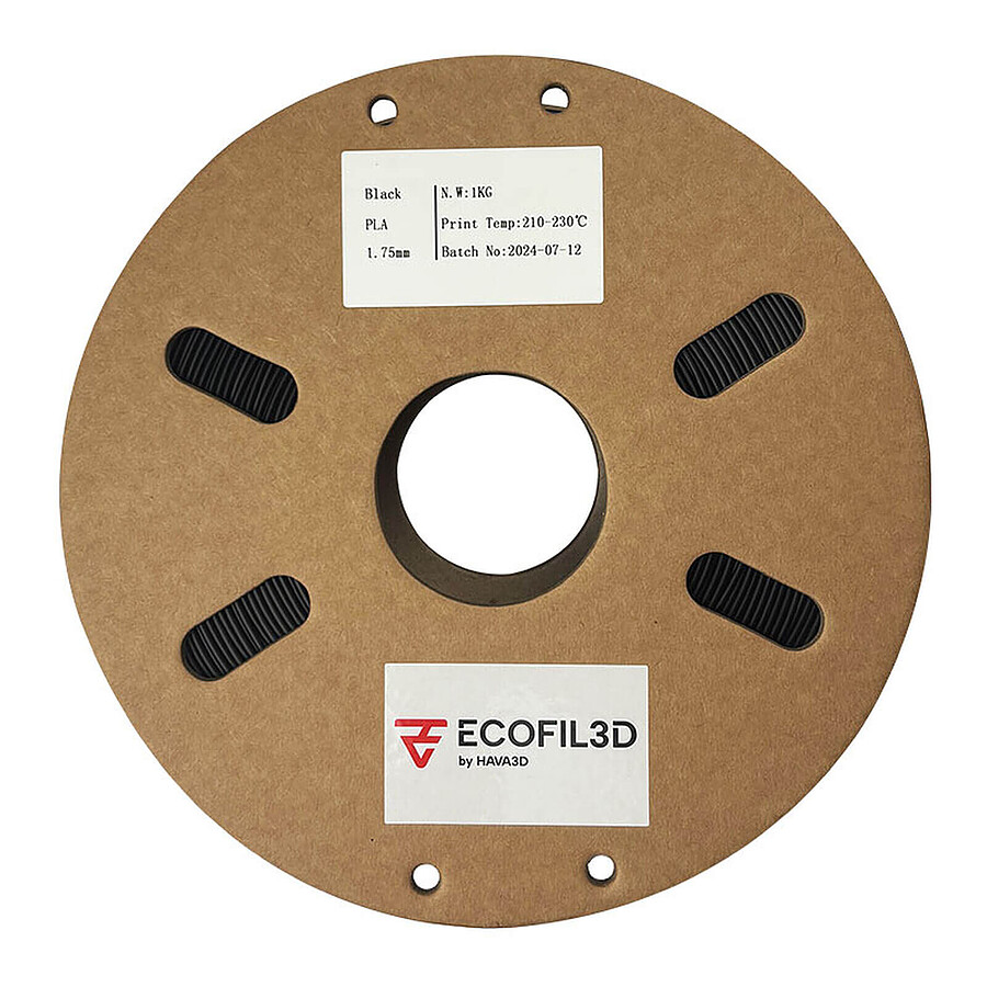 Filament 3D ECOFIL3D PLA Eco 1.75 mm - Noir