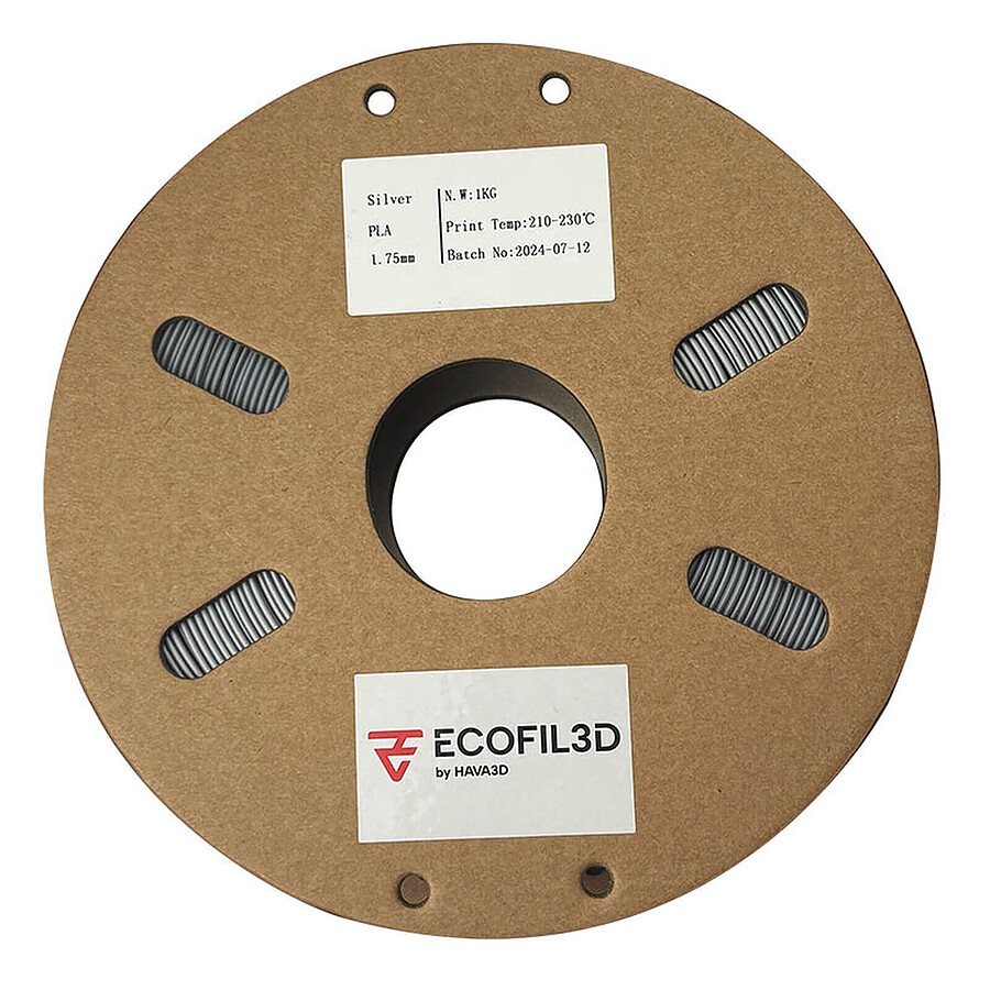 Filament 3D ECOFIL3D PLA Eco 1.75 mm - Argent