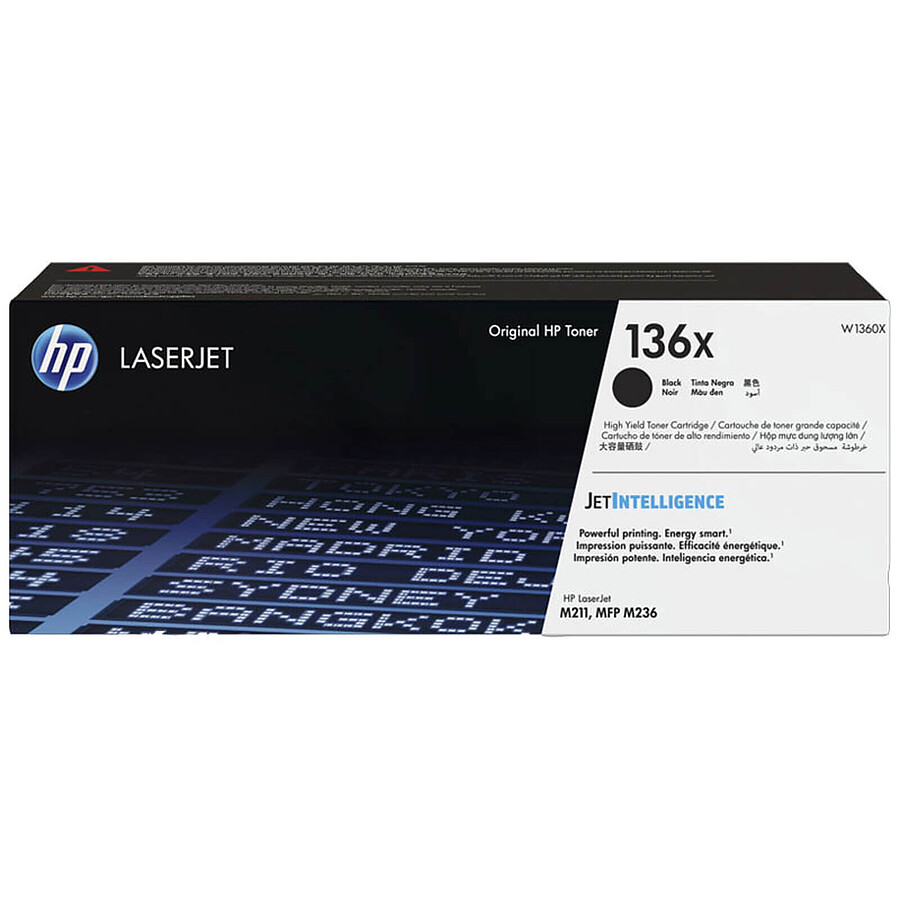 Toner HP 136X (W1360X) - Noir