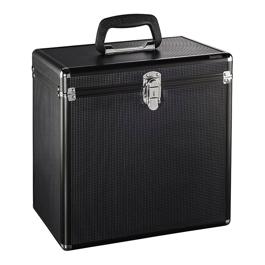 Rangement Hama Mallette LP 50, couleur alu/noir