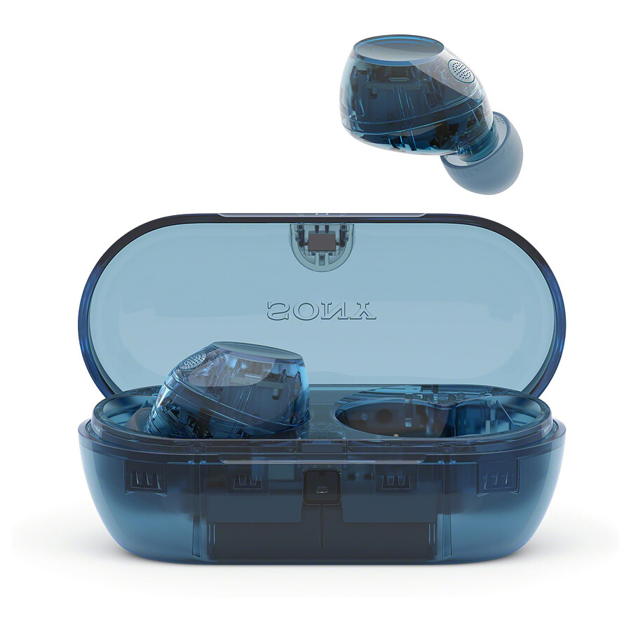 Casque Audio Sony WF-C710N Bleu transparent