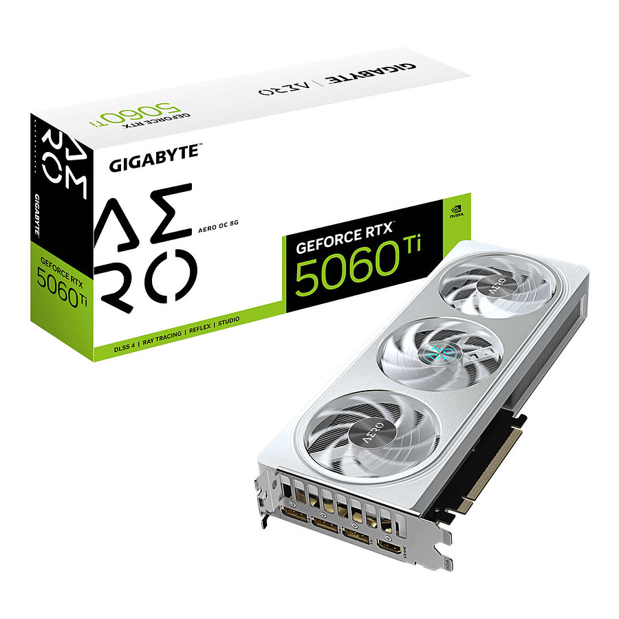 Carte graphique Gigabyte GeForce RTX 5060 Ti AERO OC 8G