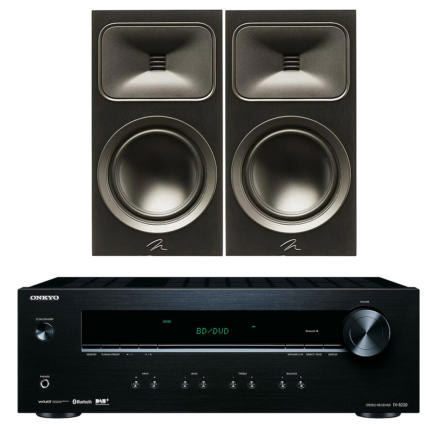 Ampli HiFi Stéréo Onkyo TX-8220 Noir + MartinLogan Motion Foundation B2 Noir