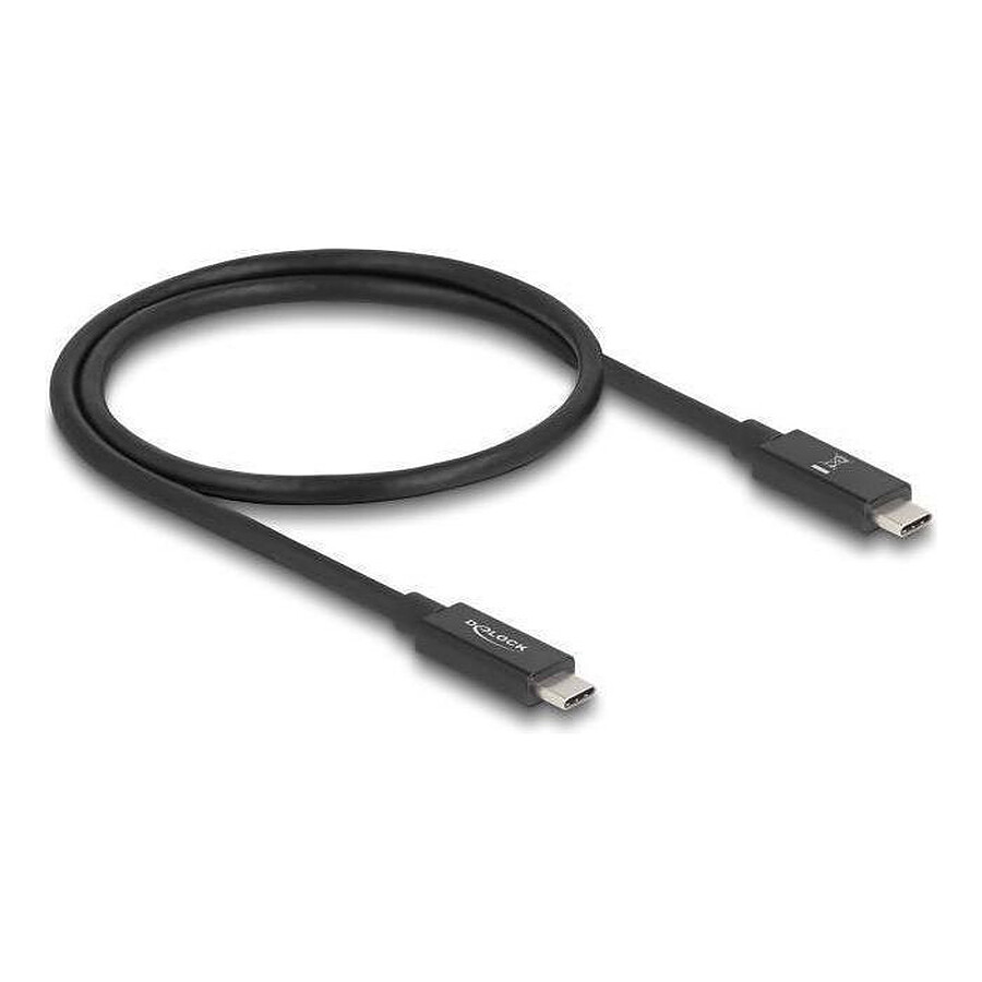 Câble USB DeLock Câble USB 4 USB-C vers USB-C 80 Gbps avec Power Delivery 240 W - M/M - 0.5 m