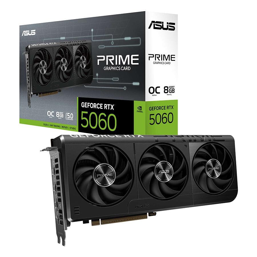 Carte graphique Asus PRIME GeForce RTX 5060 8GB GDDR7 OC Edition