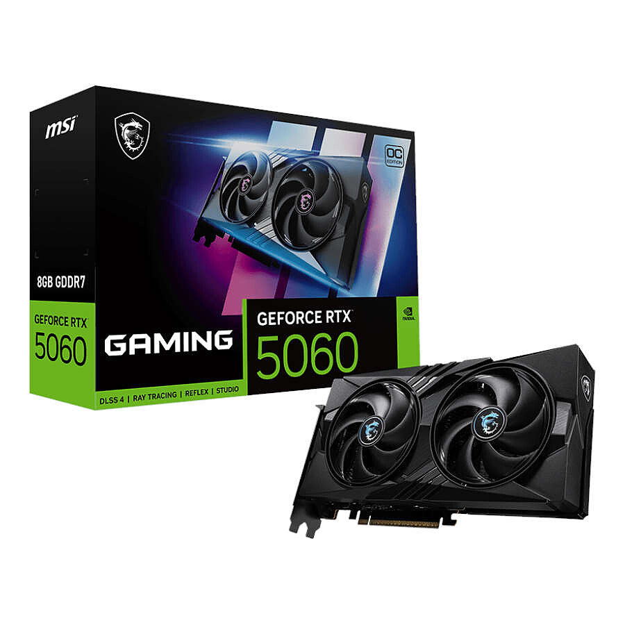 Carte graphique MSI GeForce RTX 5060 8G GAMING OC