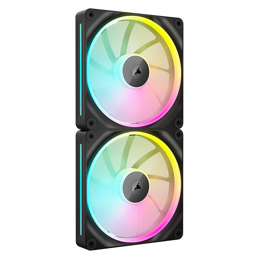 Ventilateur Boîtier Corsair iCUE LINK LX140 RGB Dual Pack - Noir + iCUE LINK System Hub