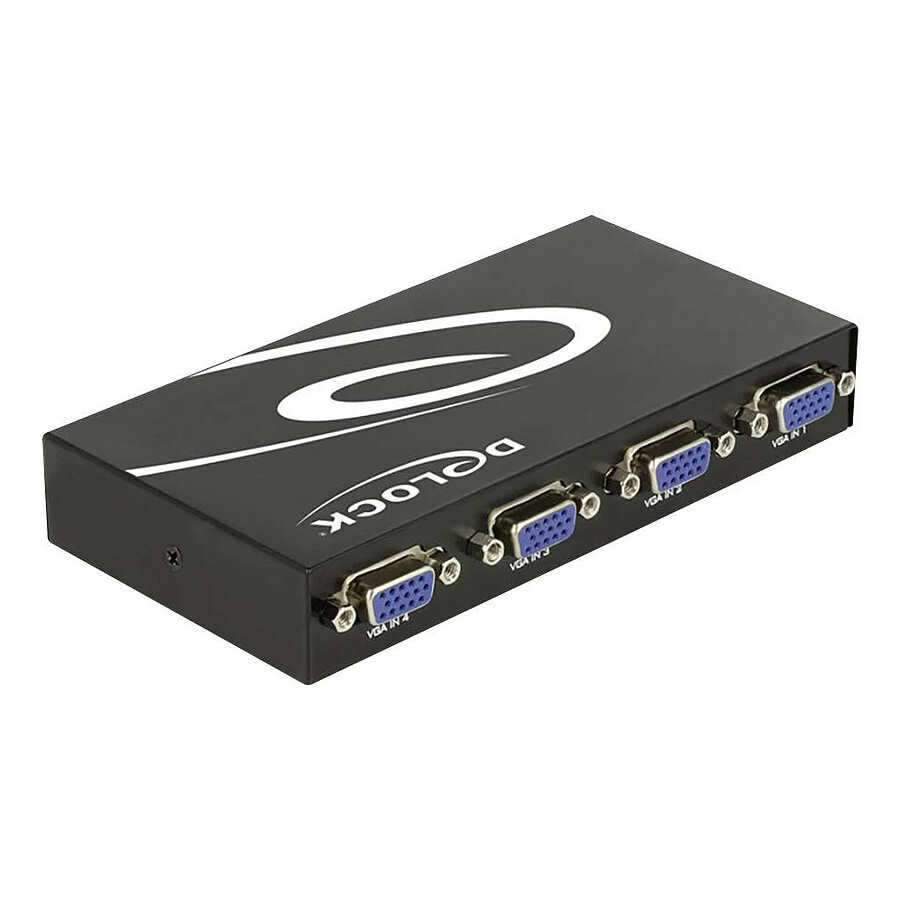 Accessoires VGA DeLock 4 Ports VGA Switch (4 entrées vers 1 sortie)