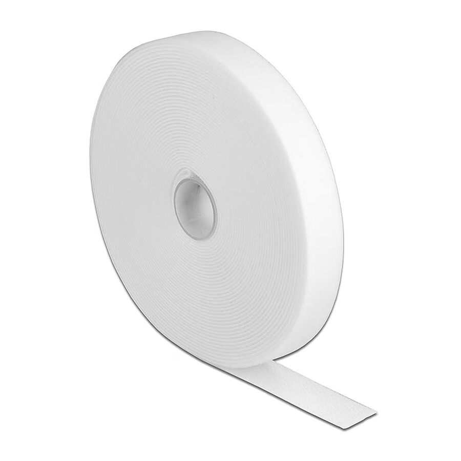 Rangement DeLock Bande Scratch blanc - 13 mm x 5 m