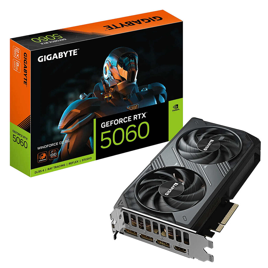 Carte graphique Gigabyte GeForce RTX 5060 WINDFORCE OC 8G