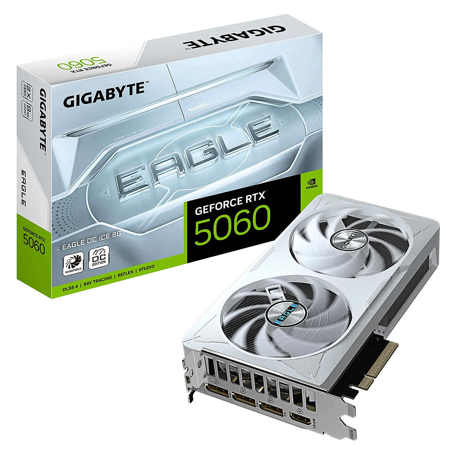Carte graphique Gigabyte GeForce RTX 5060 EAGLE OC ICE 8G
