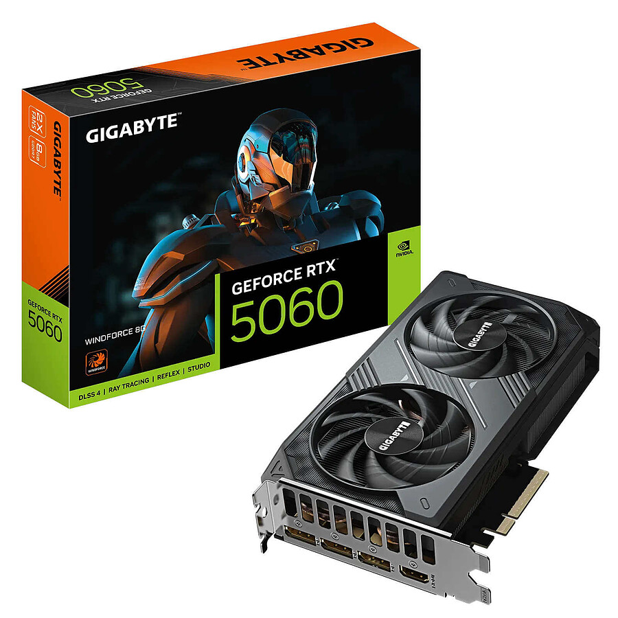Carte graphique Gigabyte GeForce RTX 5060 WINDFORCE 8G