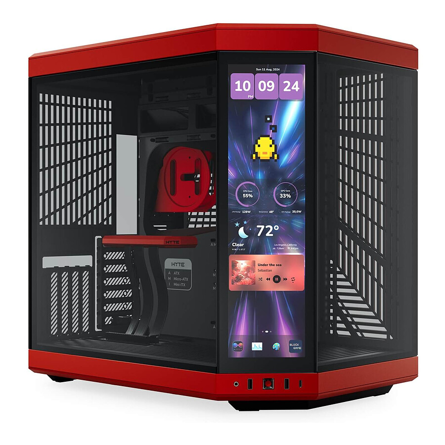 Boîtier PC Hyte Y70 Touch Infinite - Rouge