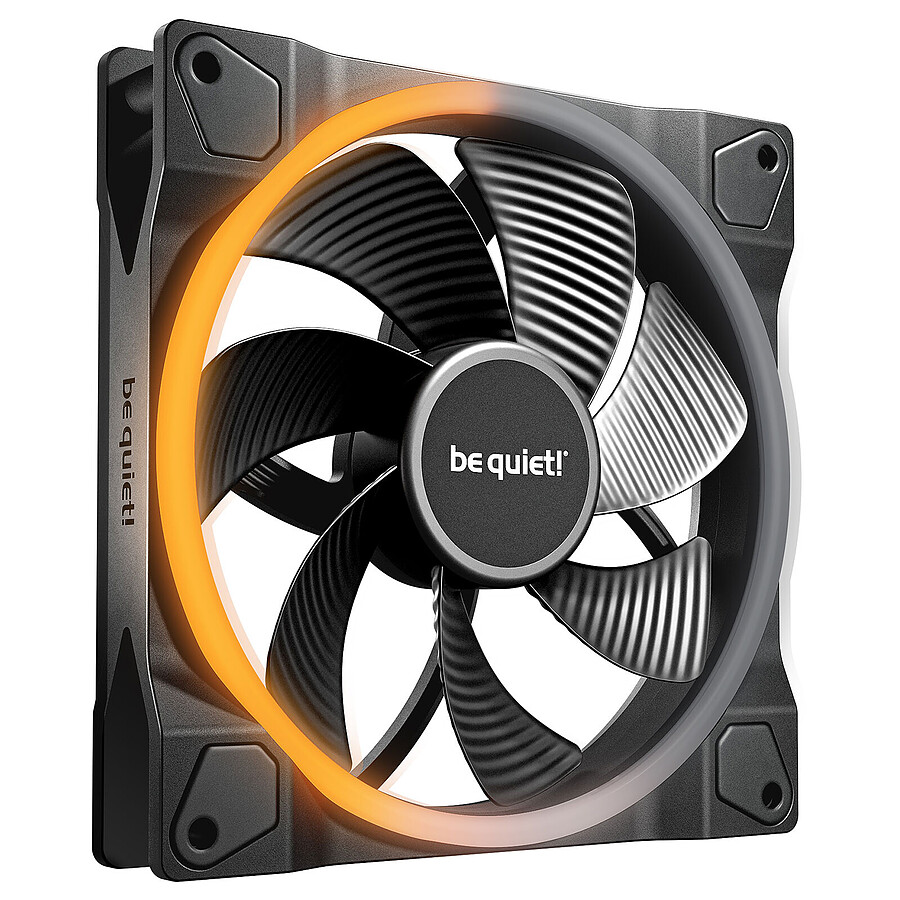 Ventilateur Boîtier be quiet! Light Wings Reverse 140 mm PWM ARGB - Noir